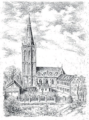 St. Martinus in Niederembt um 1900