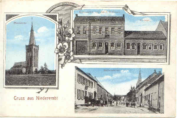 Postkarte von Niederembt *)