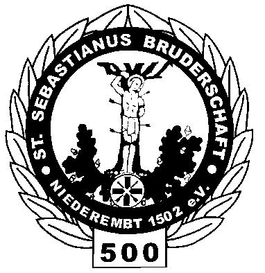 Das Wappen der St. Sebastianus-Schützen-Bruderschaft Niederembt